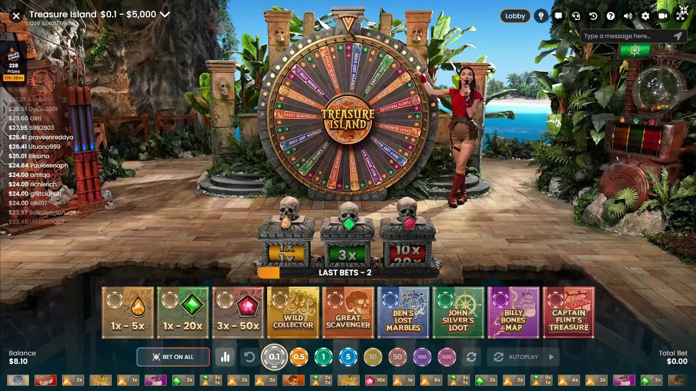 Treasure Island Live Casino Game by Pragmatic Play Fan Site